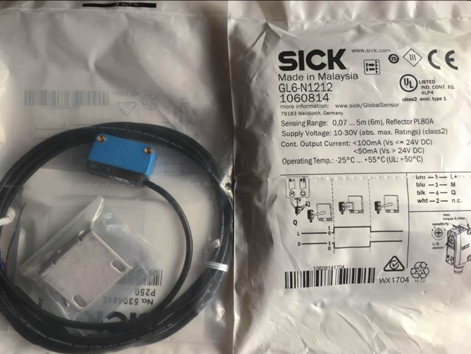 New 1-PC Sick Photoelectric Switch Sensor GL6-N1212 - SICK