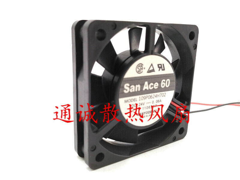 new 1PC Inverter Fan San Ace 60 109P0624H702 24V 0.06A 6cm 6015 - SAN ACE