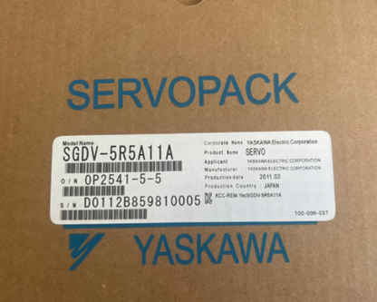 new One Yaskawa SGDV-5R5A11A Servo Motor SGDV5R5A11A ping - YASKAWA