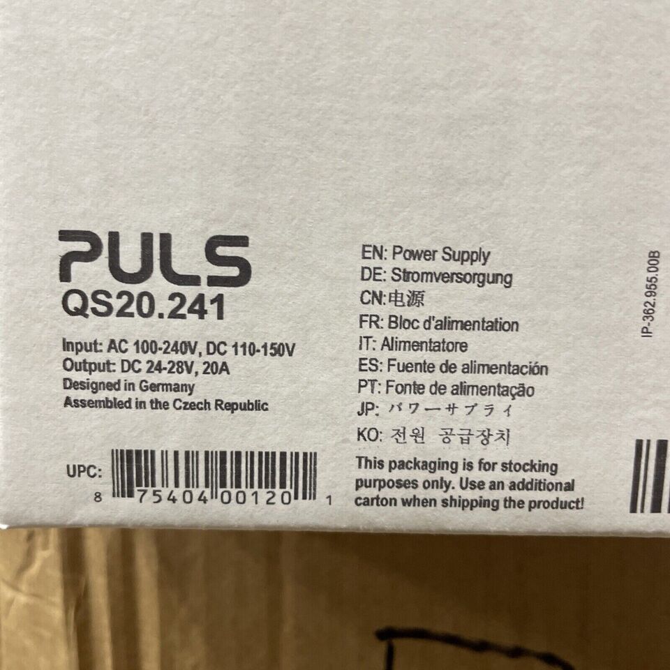 new Puls QS20.241 DIN Rail Power Supply - PULS