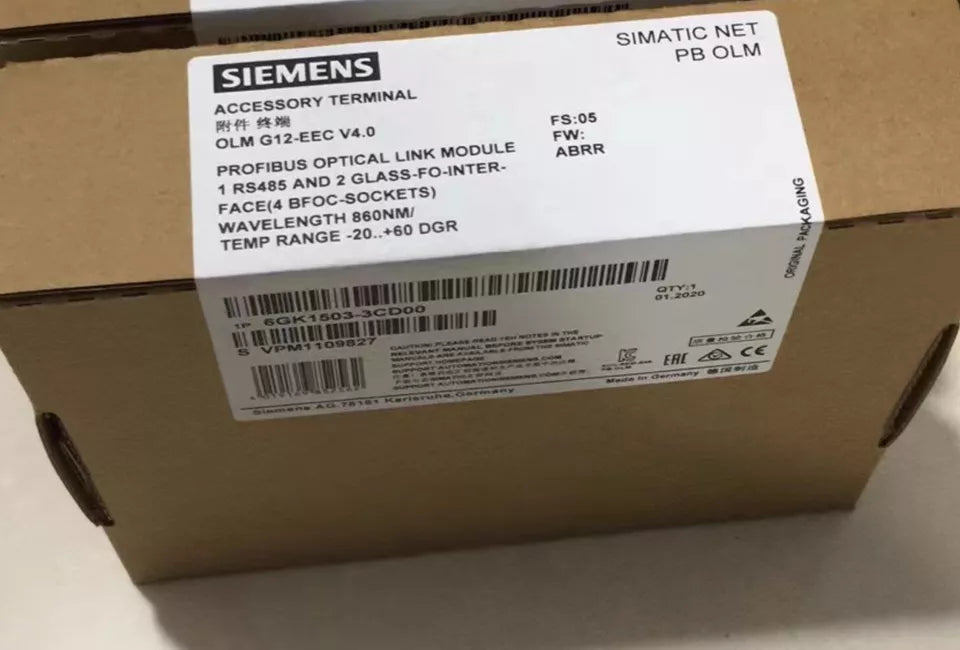 new Siemens 6GK1503-3CD00 1PC  Optical Link Module PROFIBUS OLM/G12-EEC V4.0