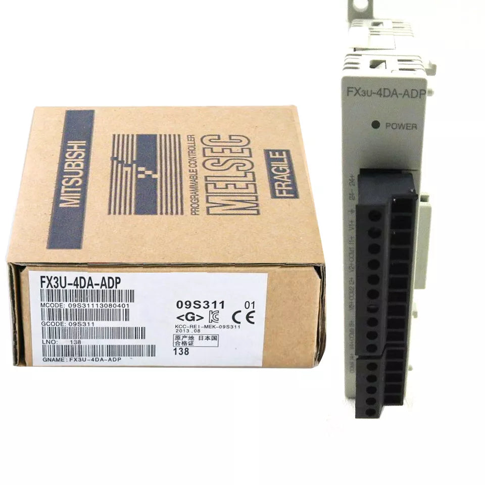 Mitsubishi FX3U-4DA-ADP PLC - 1PC, High-Performance PLC Controller for industrial automation applications, compatible with Mitsubishi's industrial automation systems - MITSUBISHI