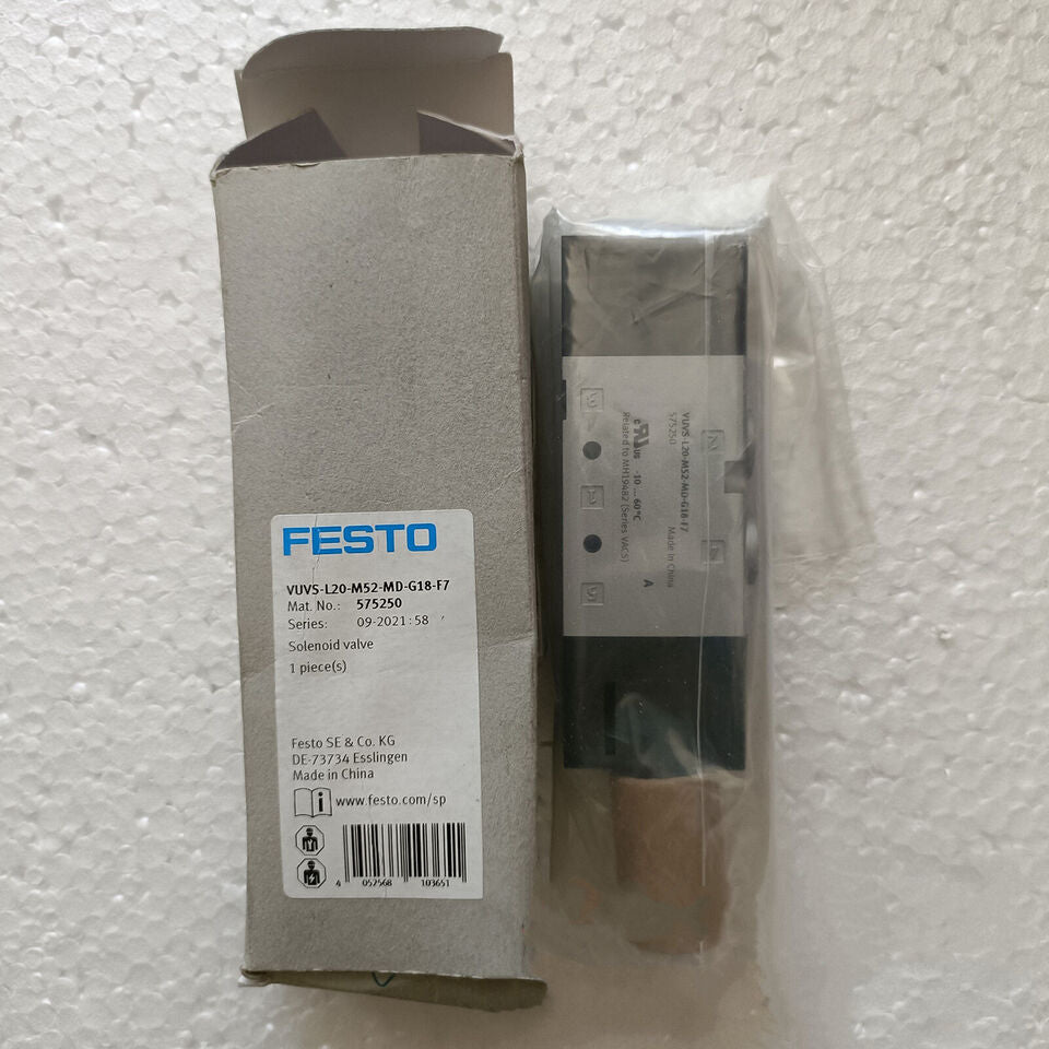 Festo VUVS-L20-M52-MD-G18-F7 575250 Solenoid Valve One - FESTO