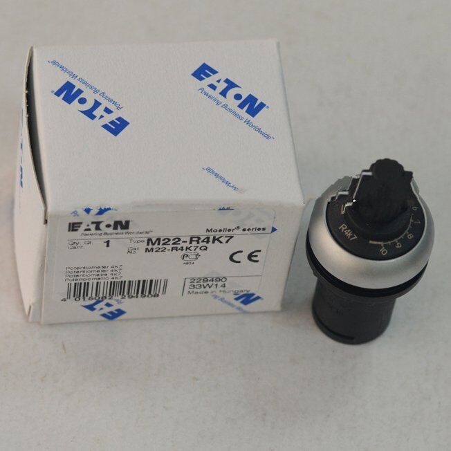 new Eaton Moeller M22-R4K7 1PC  Potentiometer M22R4K7 Resistance 4.7K Moeller