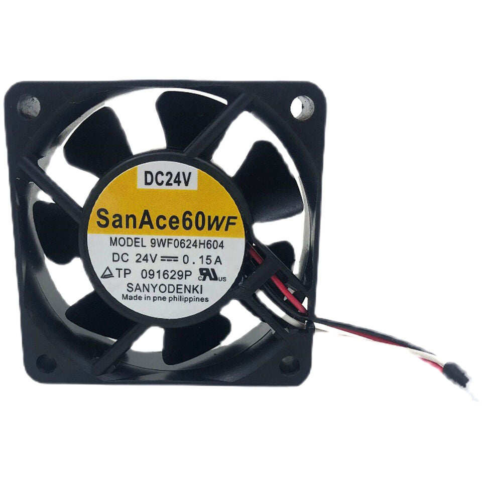 SANYO 9WF0624H604 DC24V Cooling Fan With White Plug - SANYO