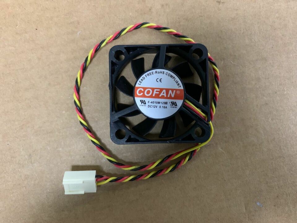 new 1PC 3-Pin Large air volume cooling fan F-4010M12BII 0.16A 12V 40mm 4CM - DEFAULT VENDOR