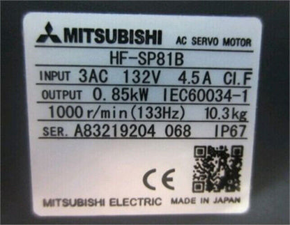 new 1PC Mitsubishi HF-SP81B Servo Motor In Box ping HFSP81B - MITSUBISHI