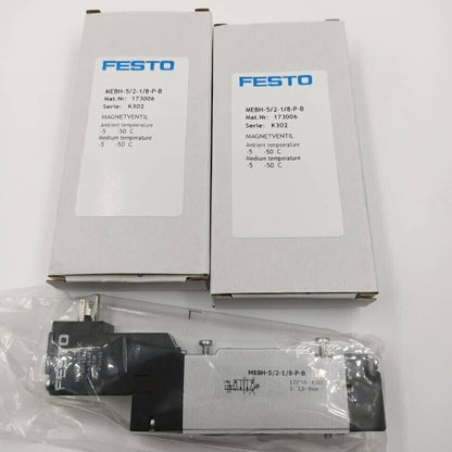 FESTO MEBH-5/2-1/8-P-B 173006 Solenoid Valve - FESTO