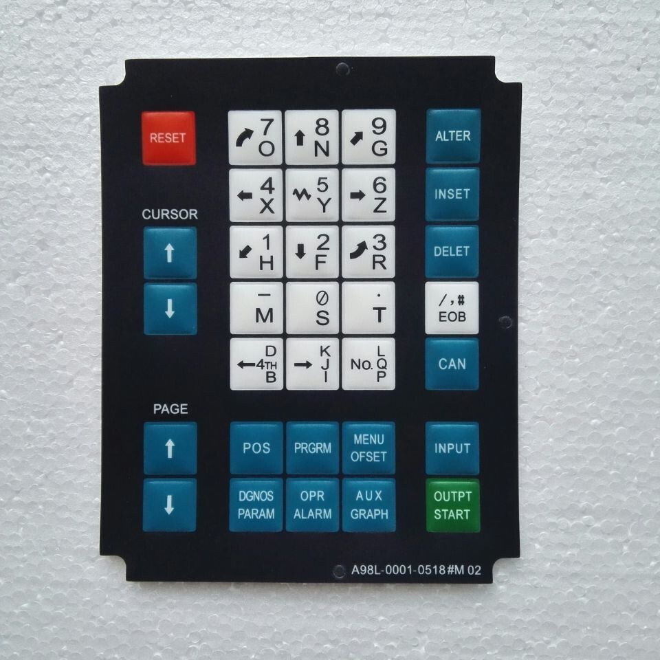 new 1PC Fanuc A98L-0001-0518#M02 Membrane Keysheet Keypad One A98L00010518M02 - FANUC