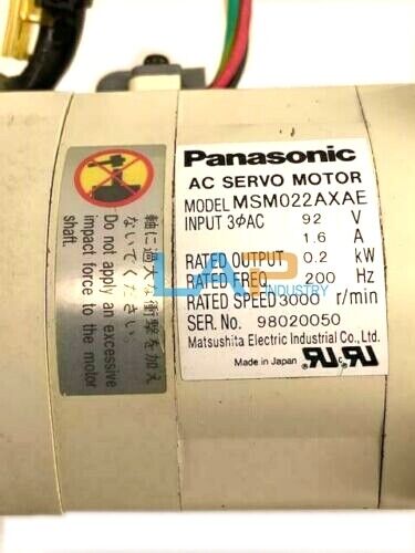 used 1PCS  FOR Panasonic MSM022AXAE Servo Motor