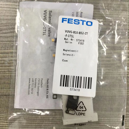 Festo VUVG-B10-B52-ZT-F-1T1L 573418 Solenoid Valve Model X - FESTO