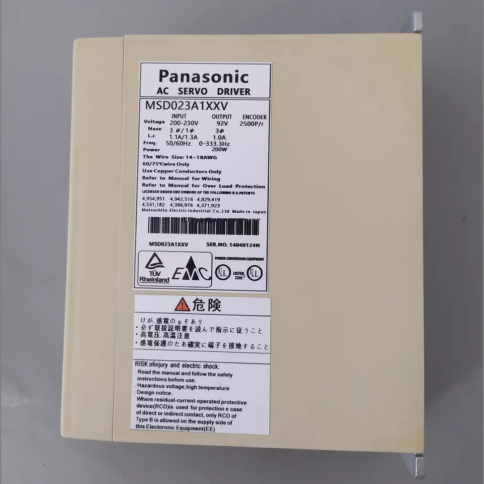 Panasonic MSD023A1XXV Servo Driver - PANASONIC