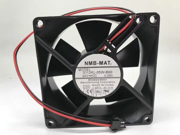 new 1 PCS fan 8cm 2 wire Cooling fan 3112KL-05W-B60 DC24V 0.28A 8032 - PLCNET