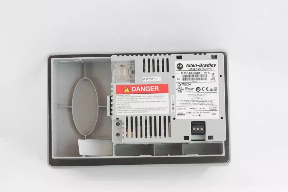 Allen Bradley PanelView Plus 600 6-inch Graphic Terminal Model: 2711p-k6c20d8 - ALLEN BRADLEY