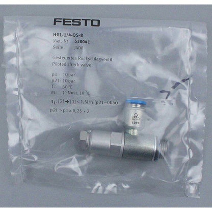 new 1PC Festo HGL-1/4-QS-8 530041 Check Valve In Box HGL14QS8 - FESTO