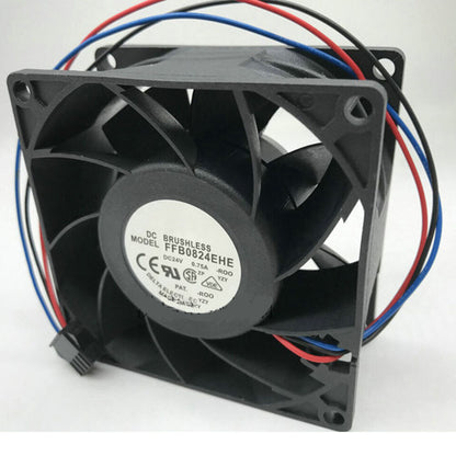 used 1PC For 24V 0.75A Inverter Cooling Fan 3-wires FFB0824EHE 80*80*38mm - OMRON