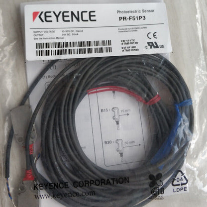 Keyence PR-F51P3 Photoelectric Sensor Switch - KEYENCE