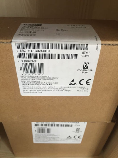 new 1PC  Siemens 6ES7 214-1BD23-0XB8 In Box 6ES72141BD230XB8 ping