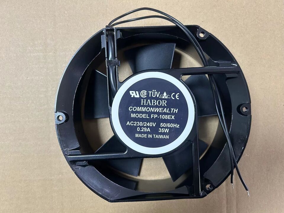 new 1PC For FP-108EX 230/240V 0.29A 35W 17CM Industrial Cabinet Axial Cooling Fan - INDUSTRIAL COMPONENTS CO., LTD.