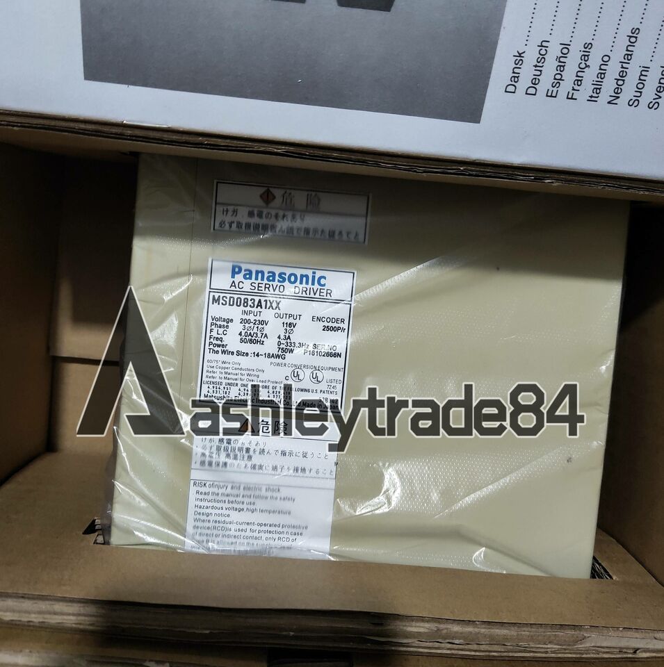 1PCS Panasonic Servo Driver MSD083A1XX – High-Quality Electric Motor Control Unit - PANASONIC