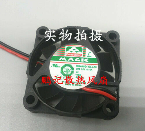 new MAGIC MGA4024YB-A10 24V 0.10A 40 * 40 * 10mm axial cooling fan