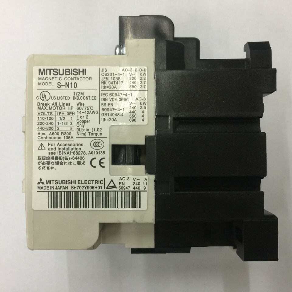 new Mitsubishi S-N10 AC220V Contactor 1PC SN10 - MITSUBISHI