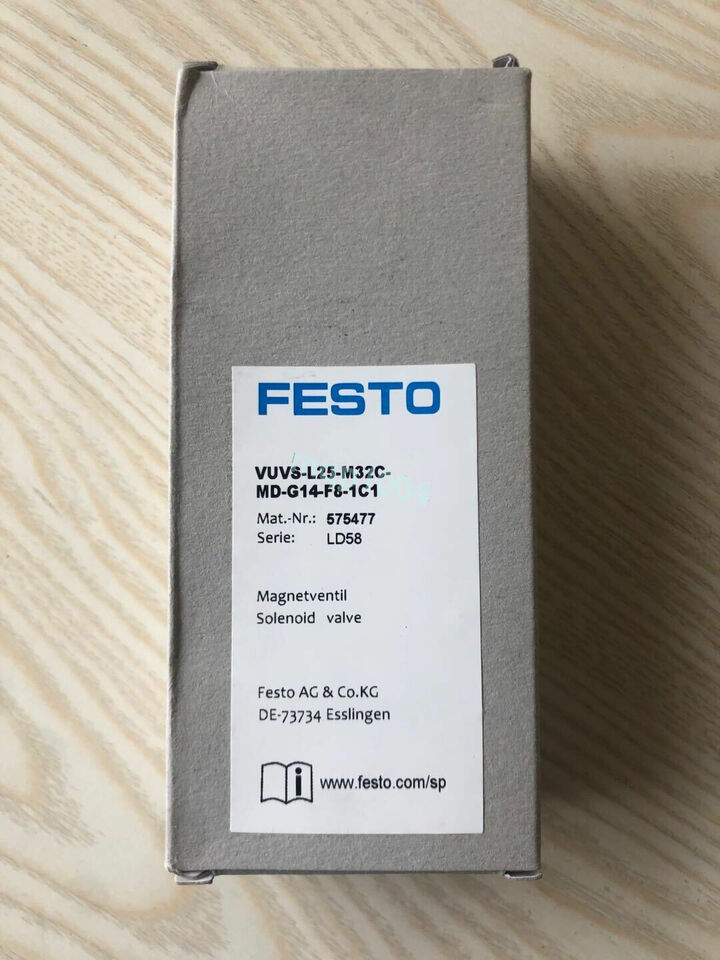 new Festo VUVS-L25-M32C-AD-G14-F8-1C1 575477 Solenoid Valve One - FESTO