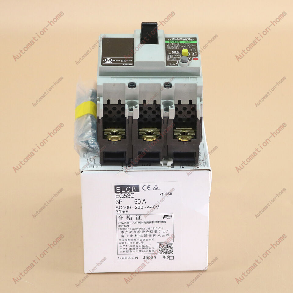 Optimized 1PC Fuji EG55C 3P 50A Leakage Circuit Breaker - FUJI