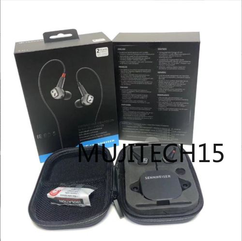 new Sennheiser IE 80 S In-Ear High-Fidelity Wired Earphones Black & Sealed - SENNHEISER