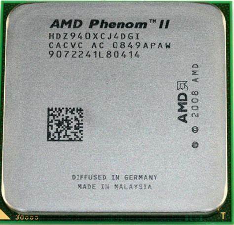 used AMD Phenom II X4 940 CPU Quad-Core 3.0 GHz 6M 125W 4 T Socket AM2+ Processors - AMD