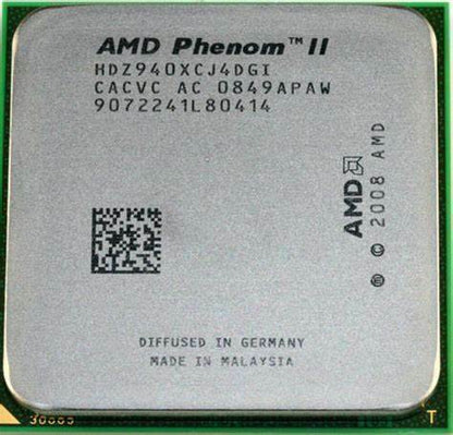 used AMD Phenom II X4 940 CPU Quad-Core 3.0 GHz 6M 125W 4 T Socket AM2+ Processors - AMD