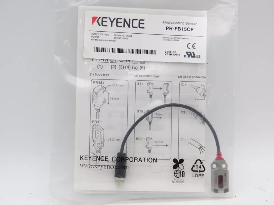 new 1PC Keyence PR-FB15CP Laser Sensor PRFB15CP In Box - KEYENCE