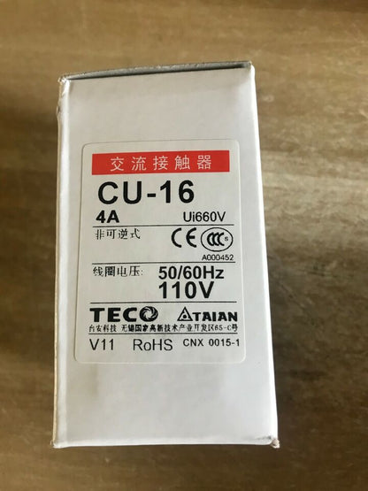 TECO CU-16 110VAC Contactors - TECO