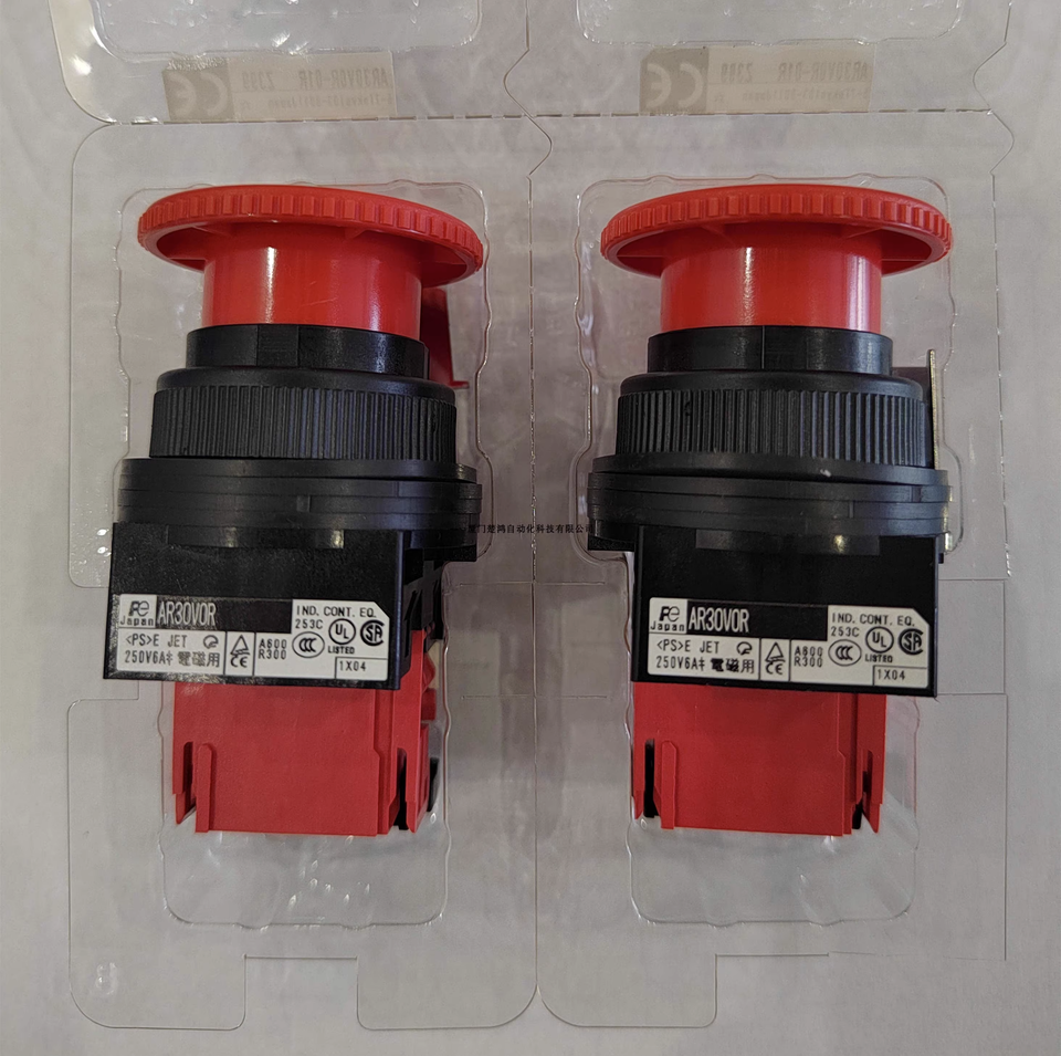 new Fuji AR30V0R-01R Emergency Stop Button Switch 1PC AR30VOR-01R - FUJI