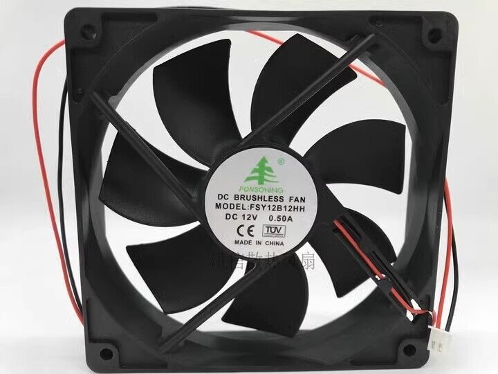 new 1 pcs fan DC12V 0.50A 2wire 12CM 12025 FSY12B12HH - FSY