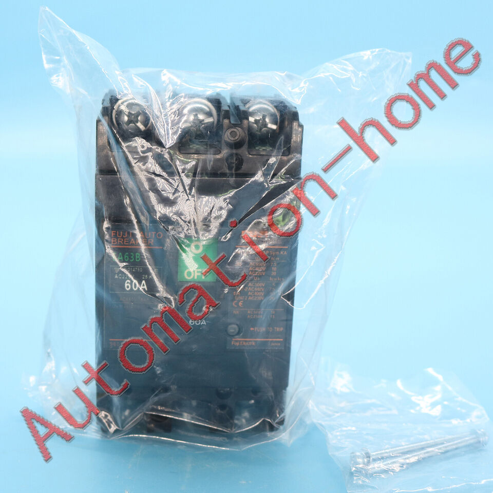 1PCS FUJI ELECTRIC EA63B 60A Circuit Breaker - FUJI ELECTRIC