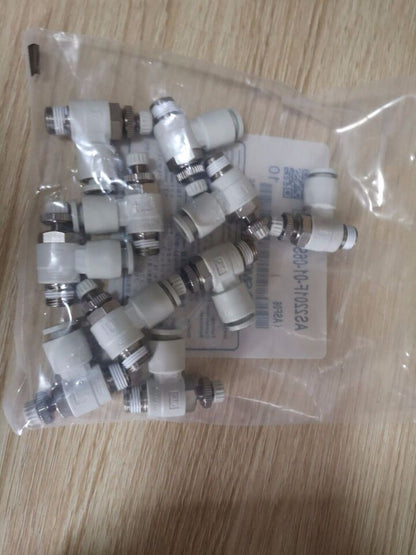 SMC AS2201F0106S 10PC Throttle Valve AS2201F0106S SMC AS2201F-01-06S 10 Piece Throttle Valve - SMC