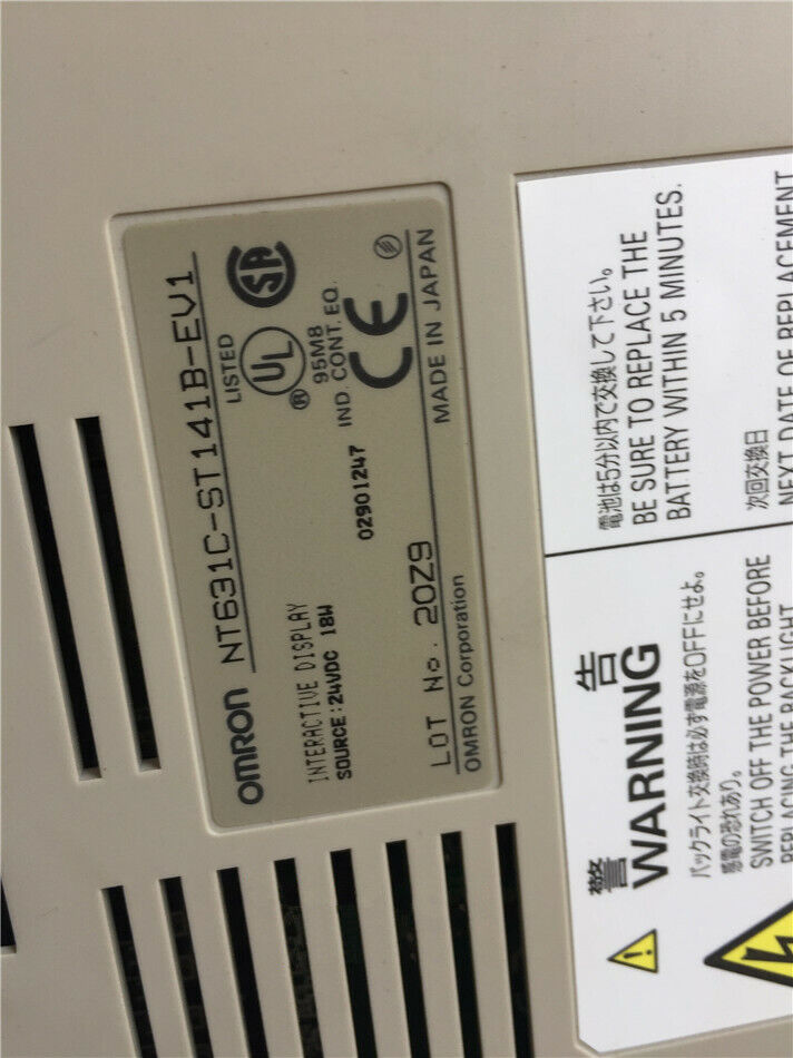 used OMRON NT631C-ST141B-EV1 HMI NT631CST141BEV1 Touch Panel Refurbished - OMRON
