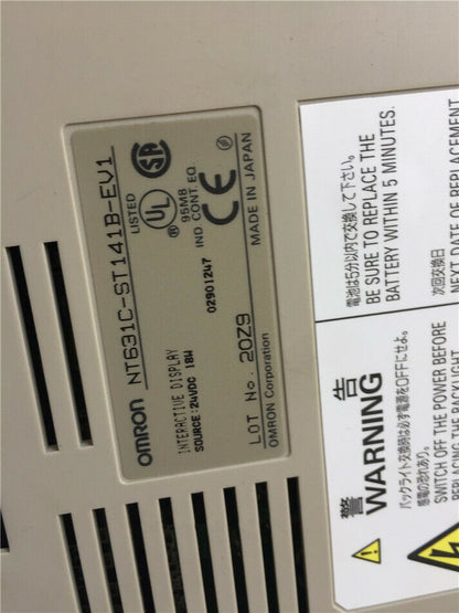 used OMRON NT631C-ST141B-EV1 HMI NT631CST141BEV1 Touch Panel Refurbished - OMRON