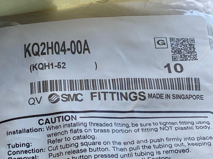 new 10PCS SMC KQ2H04-00A Quick Connector KQ2H0400A - SMC