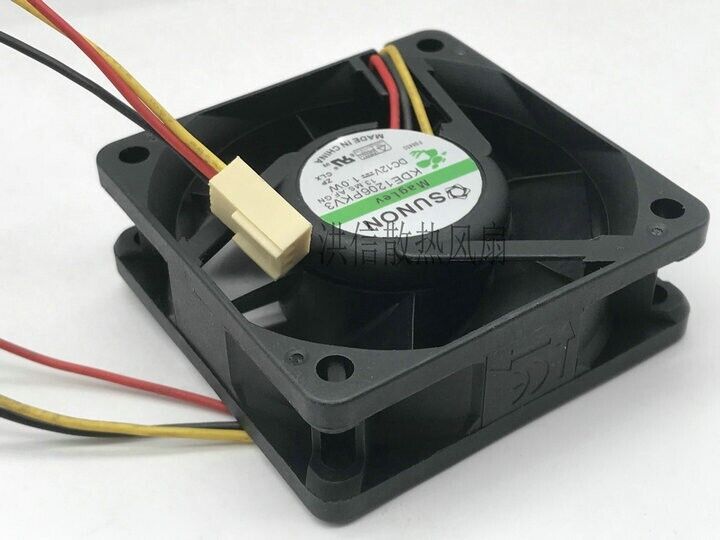 new 1 PCS fan 6020 6CM 60*20MM 3 wire cooling fan KDE1206PKV3 DC12V 1.0W - HONEYWELL