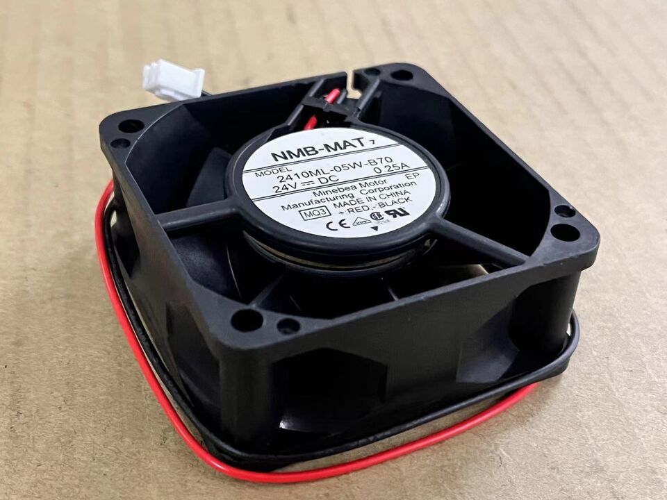 new 1PC 0.25A two-wire double ball cooling fan 2410ML-05W-B70 6025 6CM 24V - KOEED