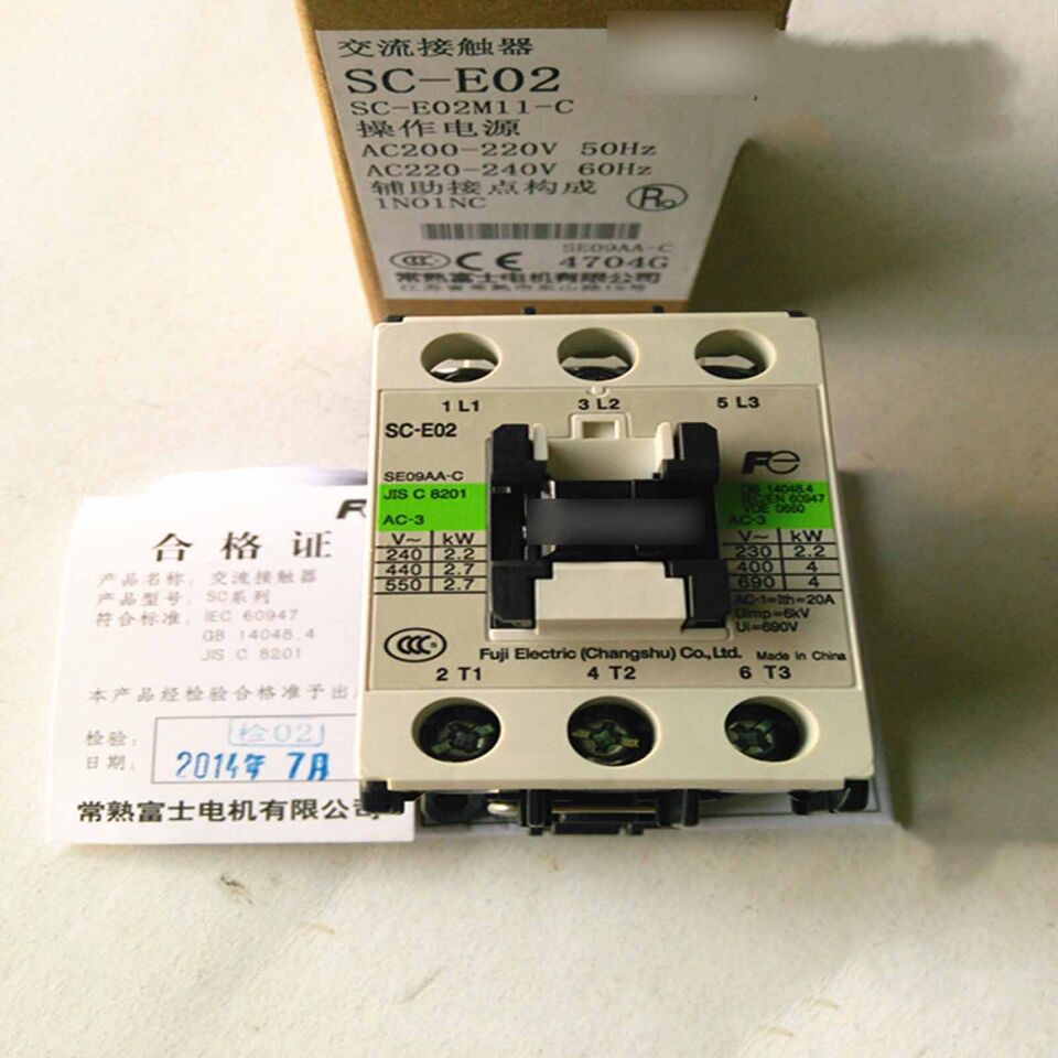 new Fuji SC-E02 220VAC Contactor 1PC SCE02 - FUJI