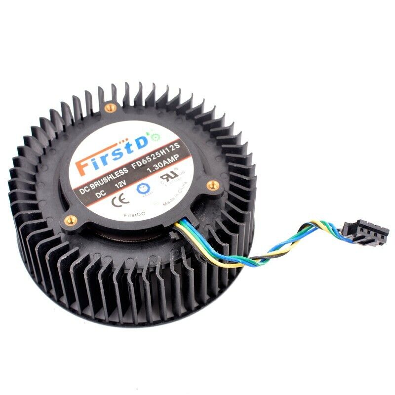 new 1PC For FD6525H12S 12V 1.3A 4PIN R9 270/270X 470 480 Graphics Card CPU Fan