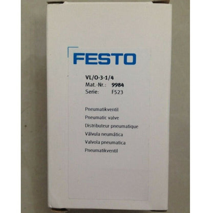 Festo VL/O31/4 Pneumatic Valve - Industrial Uses - FESTO