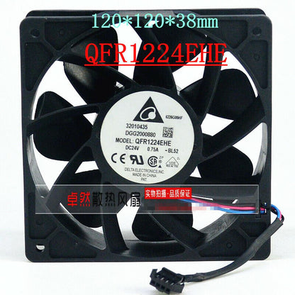 new 1PC Delta QFR1224EHE 24V 0.75A 12CM inverter cooling fan - DELTA
