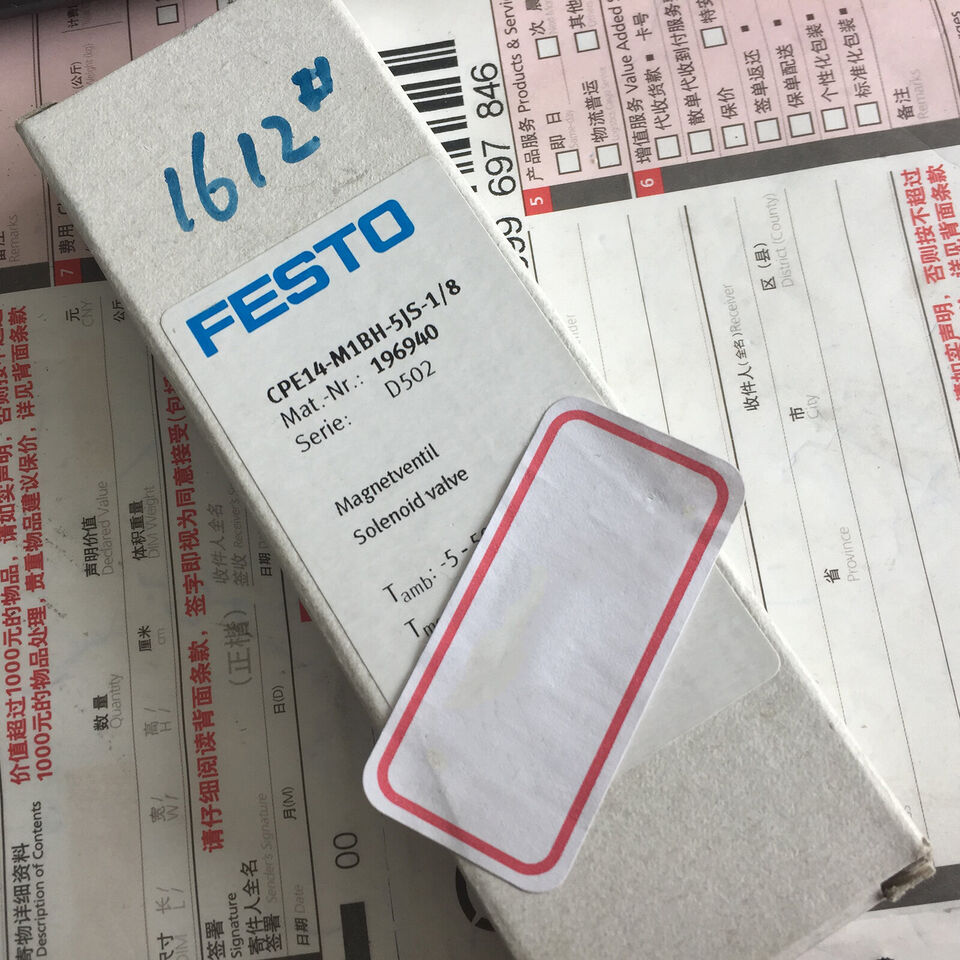 new Festo CPE14-M1BH-5JS-1/8 196940 Solenoid Valve One - FESTO