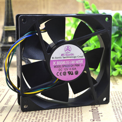 new 1PCS 4pin PWM Cooling Fan SP922512H 12V 0.32A 92x92x25mm - XYZ ELECTRONICS