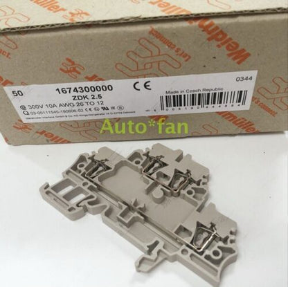 new 50 pcs/box For Weidmuller Double-layer Terminal ZDK 2.5 1674300000