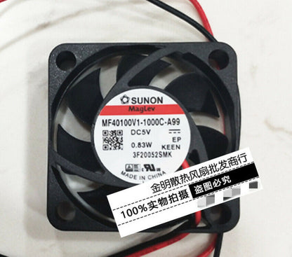 used 1 pcs Ultra Quiet Cooling Fan 4CM MF40100V1-1000C-A99 5VDC 0.83W - KOEED